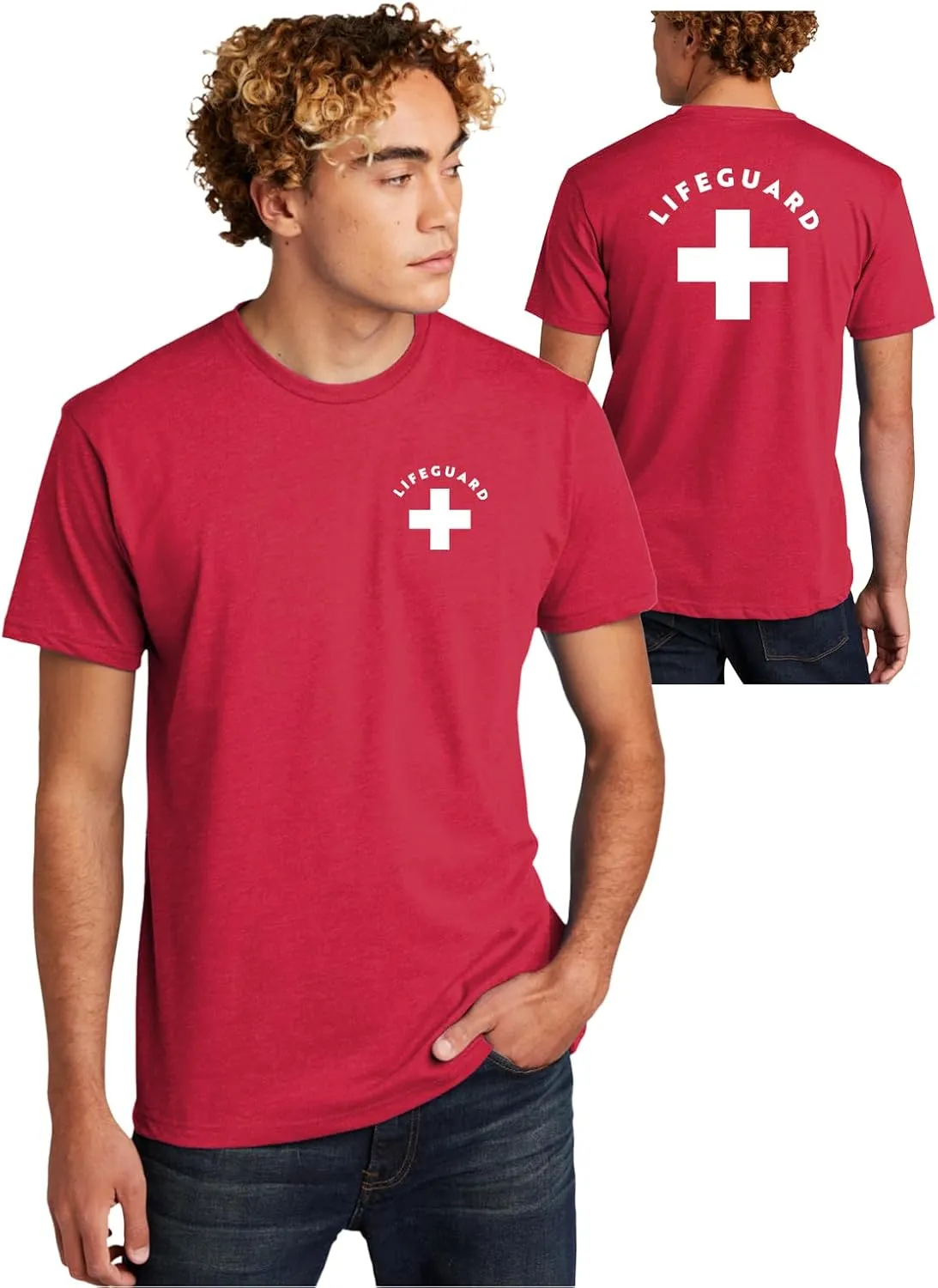 Lifeguard Staff Uniform T-Shirt - Softstyle Cotton Material - Ideal for Employee and Staff - Unisex Sizing