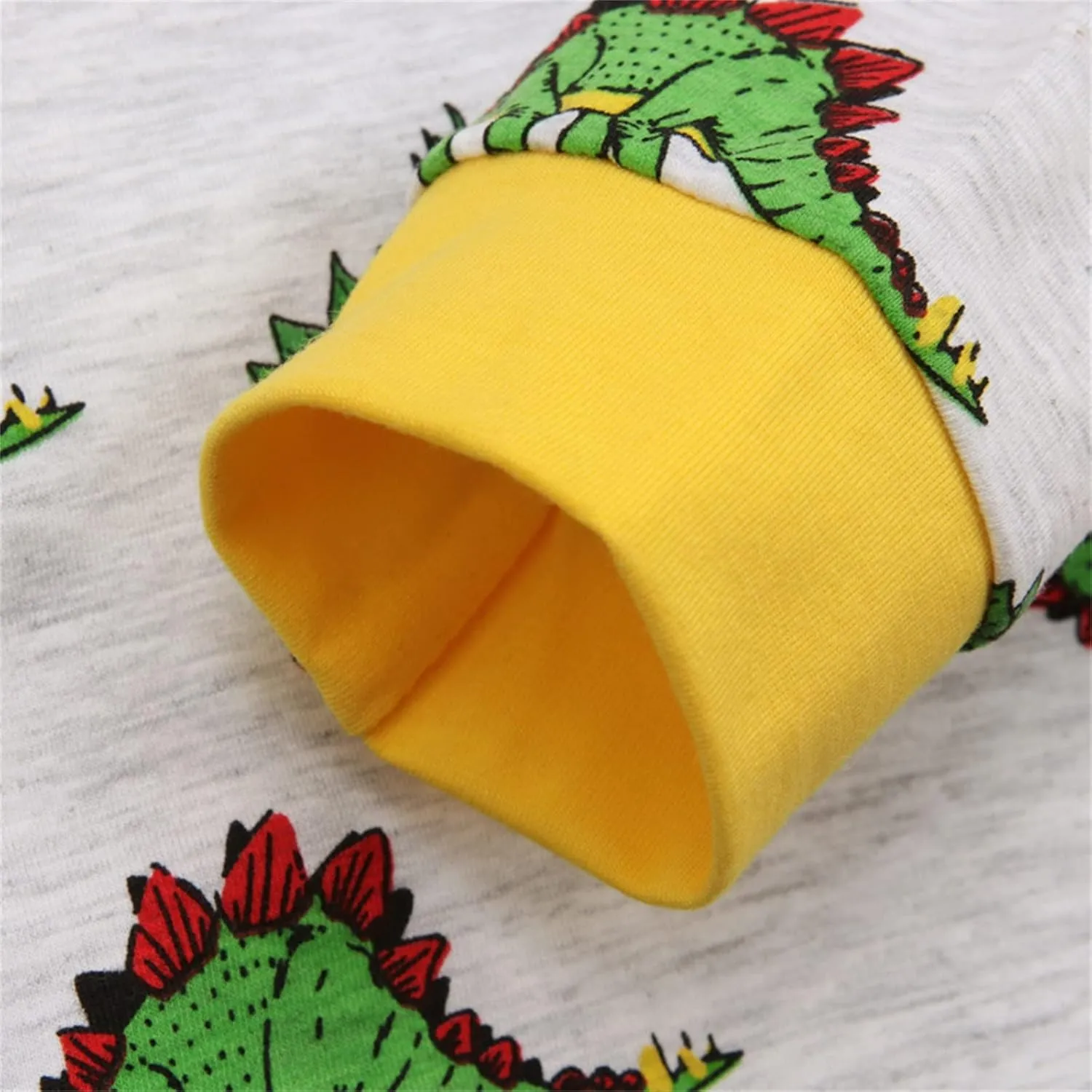 Little Boys Spring js Cute Dinosaur Pajamas Set Long Sleeve Sleepwear Soft nug Fit Pajama Long ohns 2Pcs