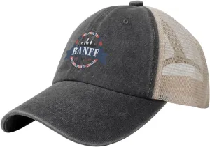 Mens Hats Hiking Snapback Trucker Caps for Womens Hiking Hats Banff National Park Cap