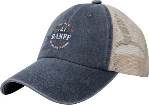 Mens Hats Hiking Snapback Trucker Caps for Womens Hiking Hats Banff National Park Cap