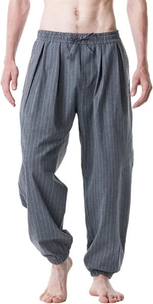 Mens Pajama Pants Comfy Strech Lounge Long Sleep Bottoms Pants with Drawstring