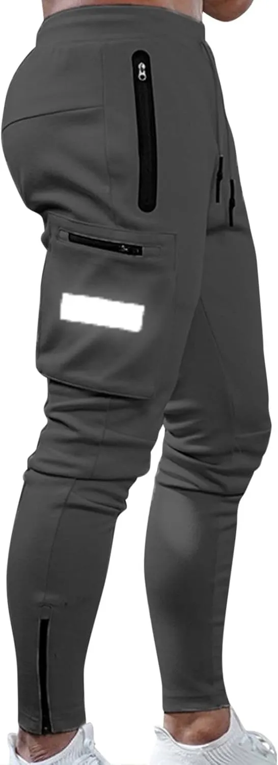 Mens Sweatpants with Pockets Big and Tall Athletic Jogger Pants Mens Baggy Fleece Sweatpants Athletic Workout Elastic