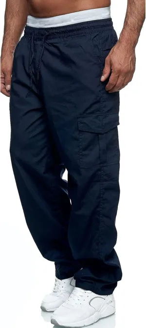 Mens Sweatpants with Pockets Big and Tall Fleece Cargo Sweatpants Stretch Elastic Running Athletic Sports Pants Casual
