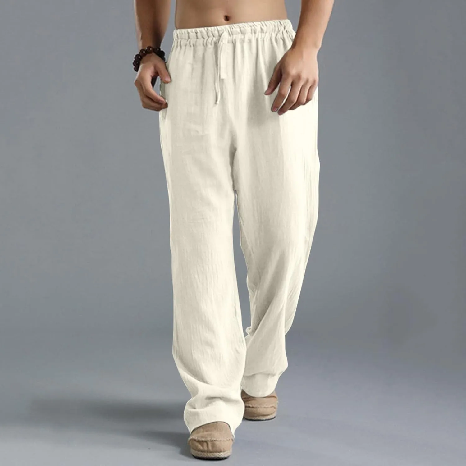 Mens Sweatpants with Pockets Big and Tall Gym Stretch Jogger Pants Mens Cargo Sweatpants Heavyweight Fleece Trousers