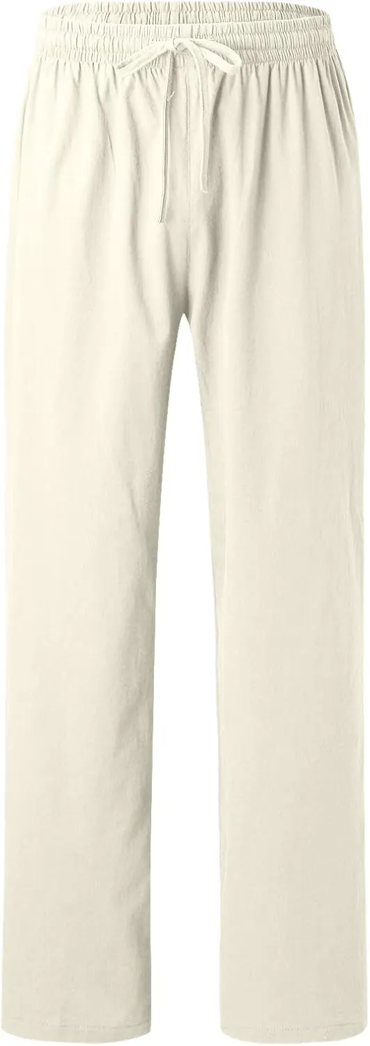 Mens Sweatpants with Pockets Big and Tall Gym Stretch Jogger Pants Mens Cargo Sweatpants Heavyweight Fleece Trousers