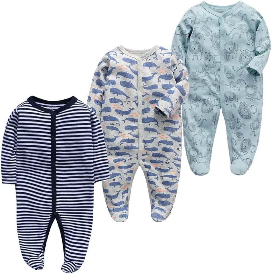 Monvecle Newborn Unisex-Baby Infant to Toddler Cotton Clothing Underwears Outfit Sets Multi-Piece