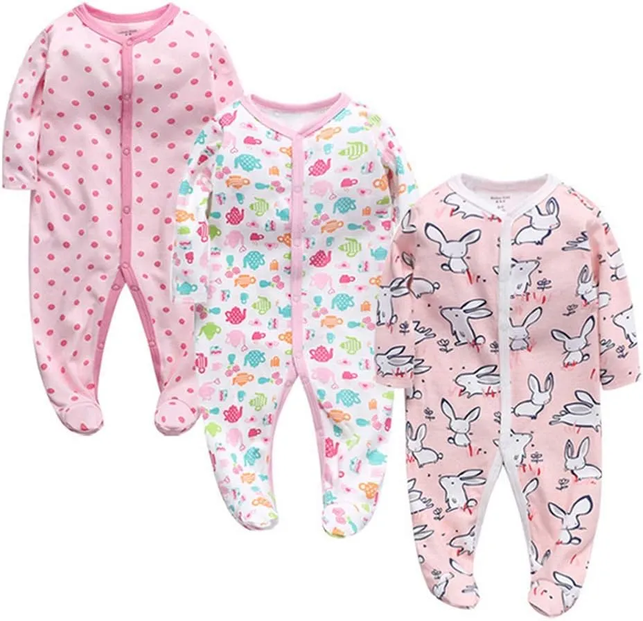 Monvecle Newborn Unisex-Baby Infant to Toddler Cotton Clothing Underwears Outfit Sets Multi-Piece
