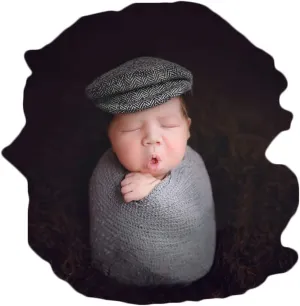 Newborn Baby Photography Props Bonnet Hat Cap & Blanket Wrap Sets For Boys Girls Photo Shoot
