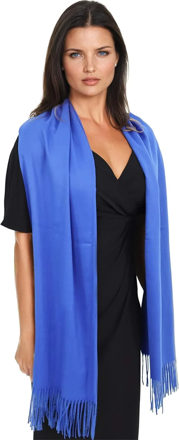 Ocomfly 100% Pashmina Scarf for Women - Premium Womens Scarves - Gift Boxed - Shawls or Wraps - Ultra Soft and Warm