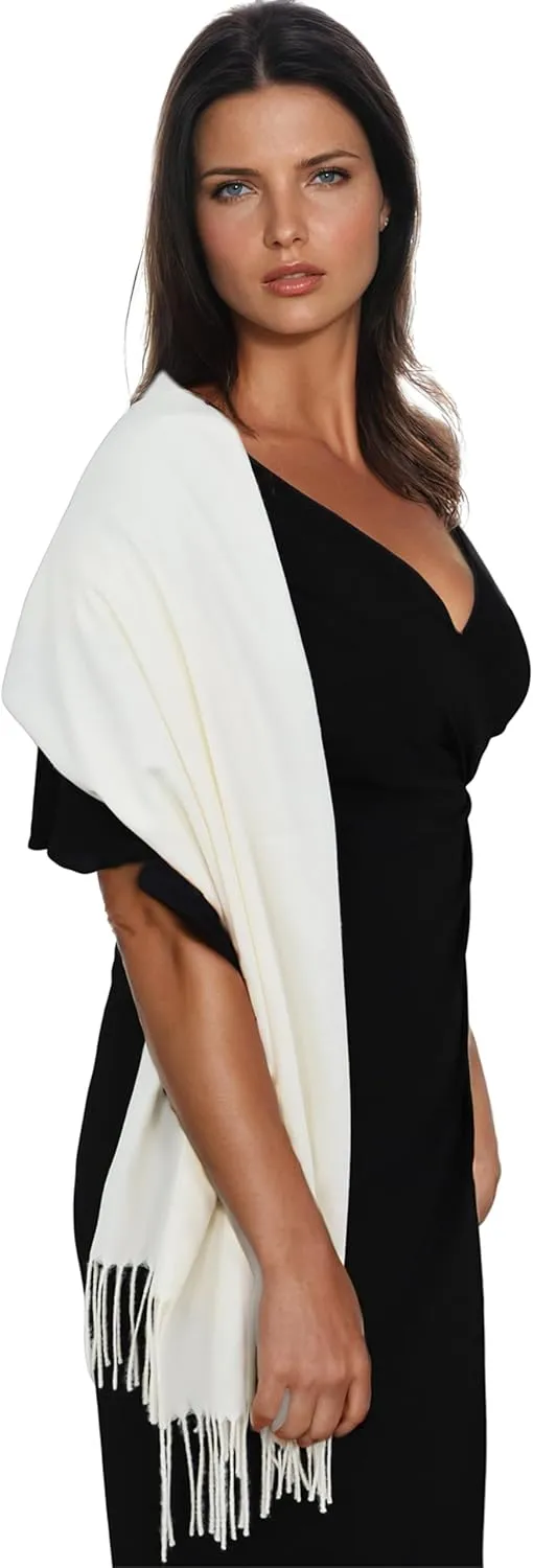 Ocomfly 100% Pashmina Scarf for Women - Premium Womens Scarves - Gift Boxed - Shawls or Wraps - Ultra Soft and Warm