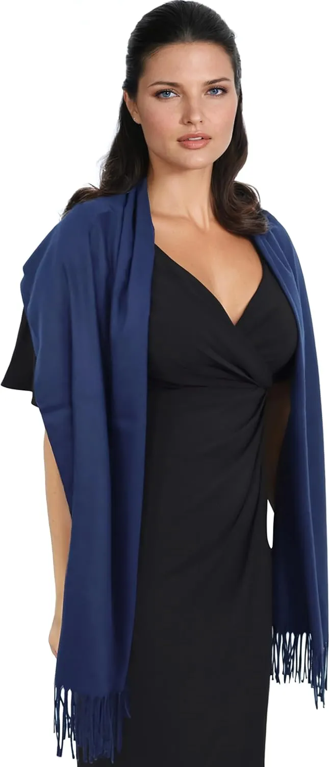 Ocomfly 100% Pashmina Scarf for Women - Premium Womens Scarves - Gift Boxed - Shawls or Wraps - Ultra Soft and Warm