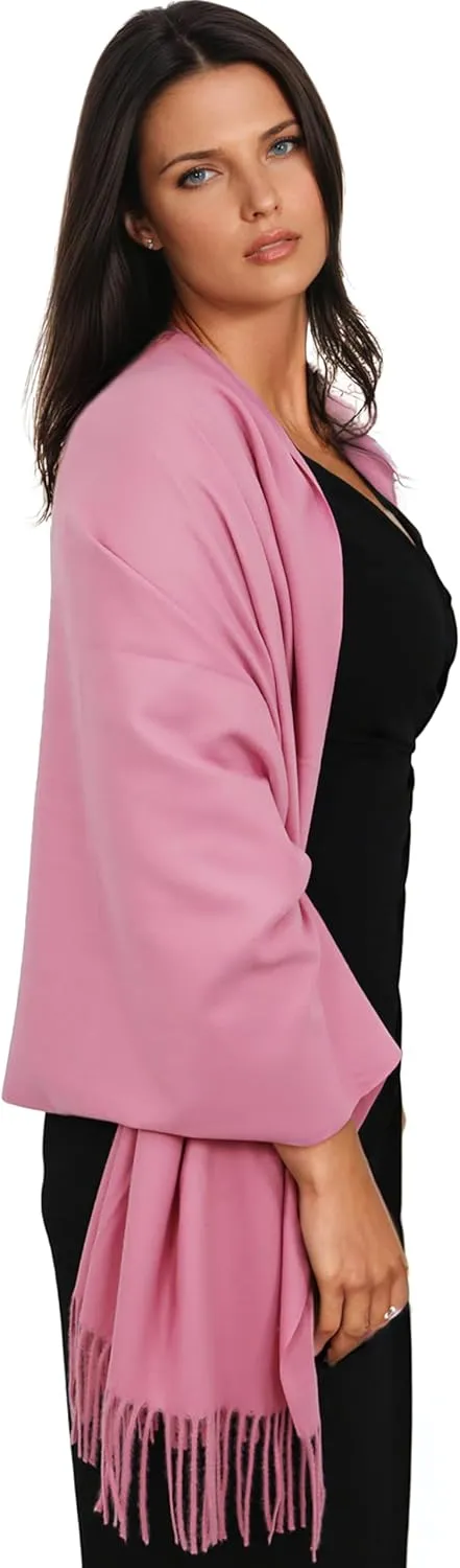 Ocomfly 100% Pashmina Scarf for Women - Premium Womens Scarves - Gift Boxed - Shawls or Wraps - Ultra Soft and Warm