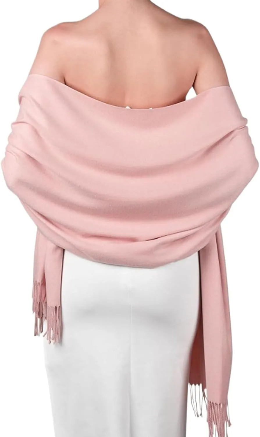 Oplxuo Shawls and Wraps for for Evening Dresses Winter Warm Scarf Cape Cover Up Tassel Hem Shawl Wraps for Women