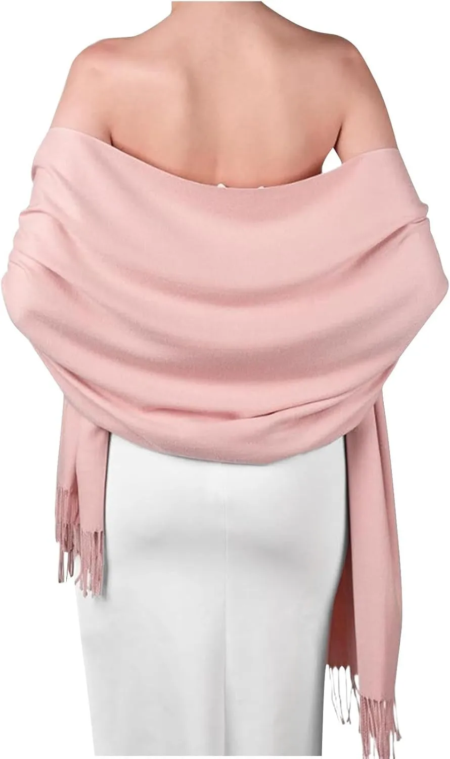 Oplxuo Shawls and Wraps for for Evening Dresses Winter Warm Scarf Cape Cover Up Tassel Hem Shawl Wraps for Women