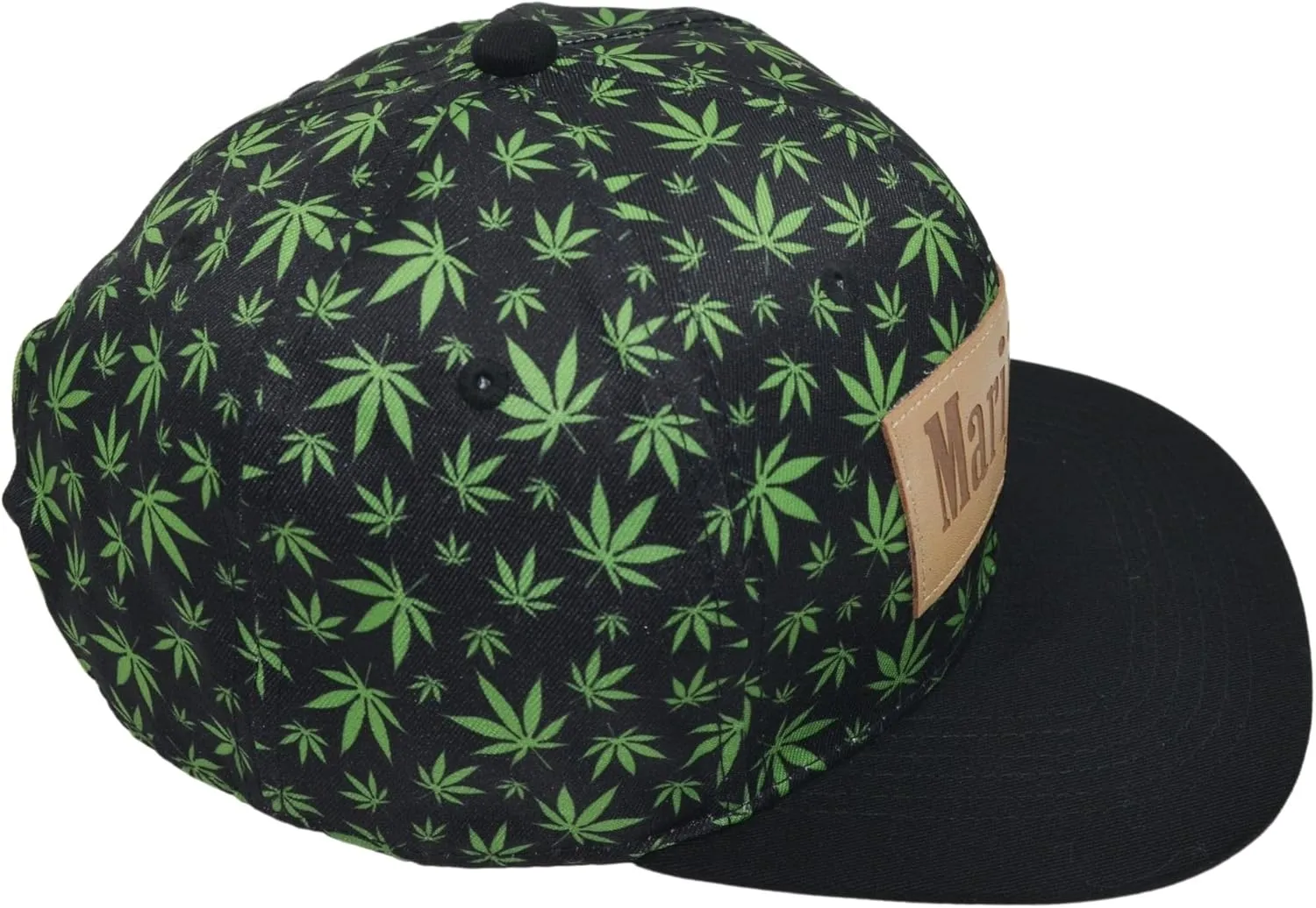 Popfizzy Weed Hat, Unisex Pot Leaf Hats, Cannabis Baseball Caps, Hip-Hop Hats, Marijuana Snapback Cap, Weed Gifts for Stoners