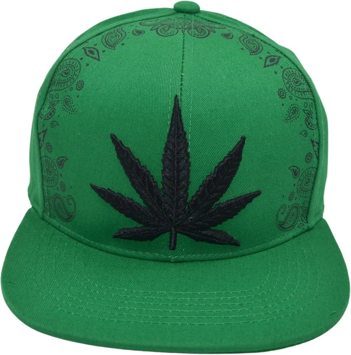 Popfizzy Weed Hat, Unisex Pot Leaf Hats, Cannabis Baseball Caps, Hip-Hop Hats, Marijuana Snapback Cap, Weed Gifts for Stoners