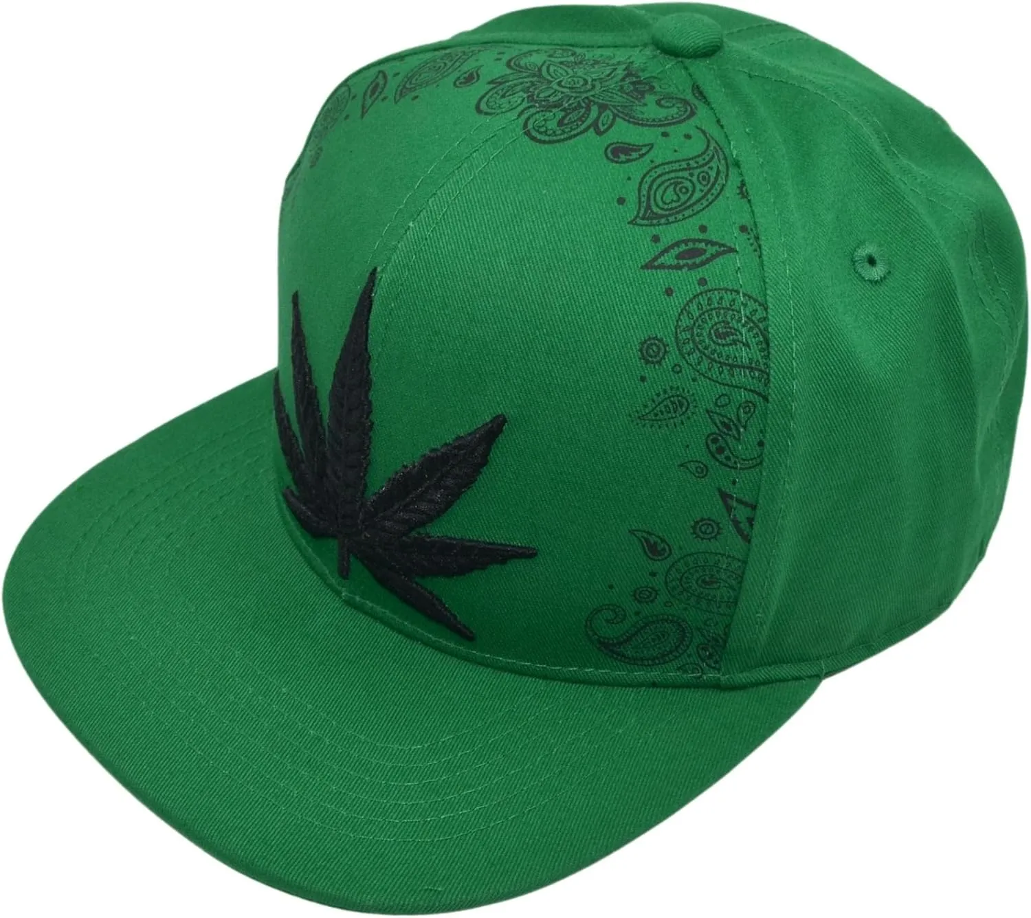 Popfizzy Weed Hat, Unisex Pot Leaf Hats, Cannabis Baseball Caps, Hip-Hop Hats, Marijuana Snapback Cap, Weed Gifts for Stoners