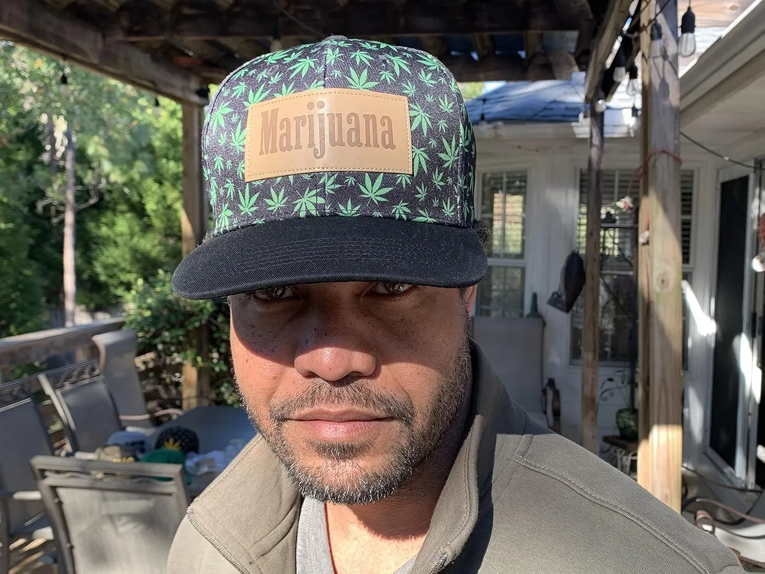 Popfizzy Weed Hat, Unisex Pot Leaf Hats, Cannabis Baseball Caps, Hip-Hop Hats, Marijuana Snapback Cap, Weed Gifts for Stoners