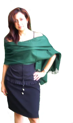 Scarf-scarves-Silk-Pashmina scarf-scarves for women-scarf for men-scarves for men-shemagh-keffiyeh-hair scarf-mens scarf-wool(Bottle Green)