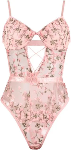 Sexy Lingerie for Women Outfits Lace Women's Floral Bodysuits Deep V Babydoll Chemise Nightwear See Through Underwear