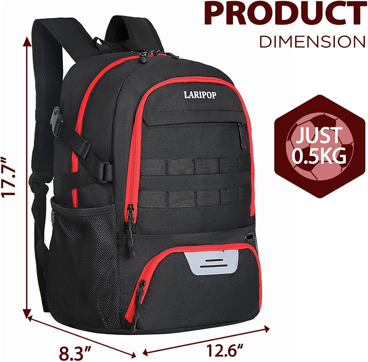 Soccer Backpack,Basketball Backpack for Basketball Accessories Training Equipment Fits Volleyball,Soccer,Sports Gifts