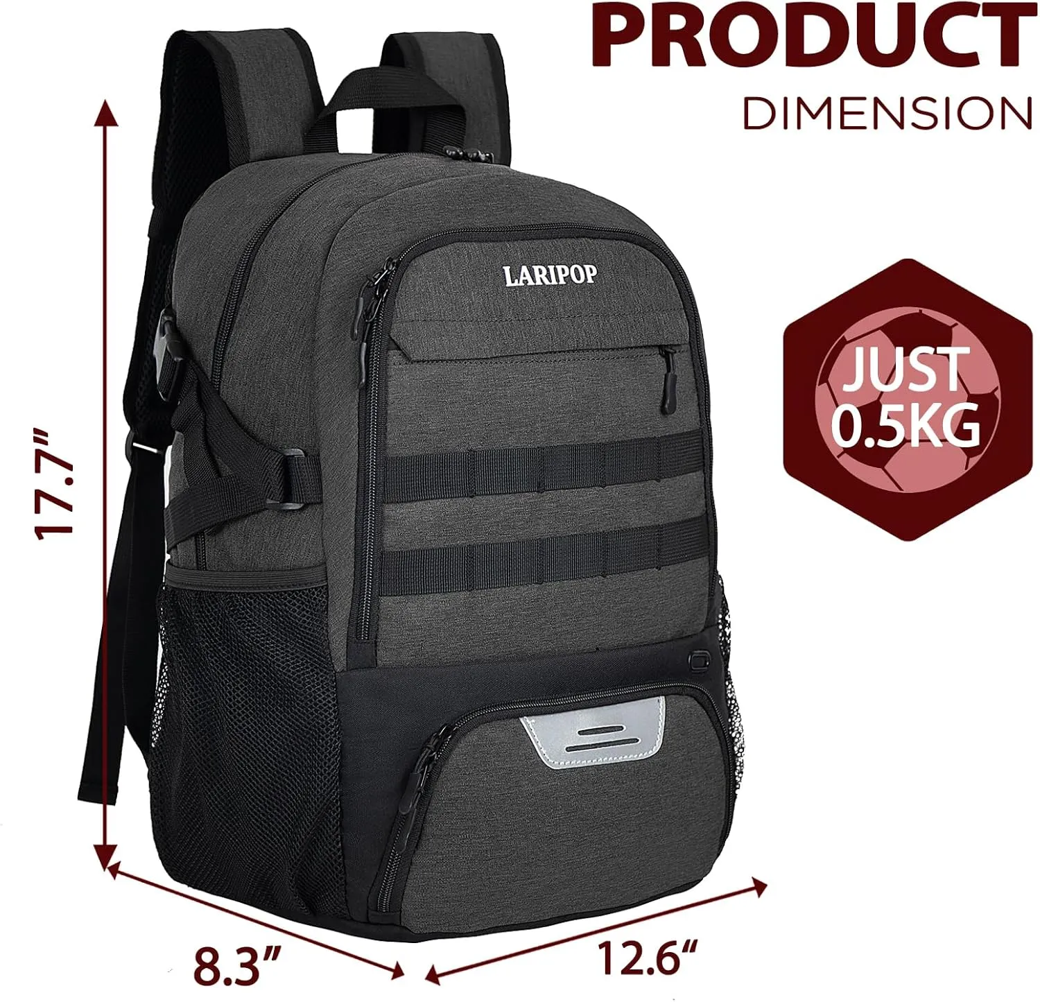 Soccer Backpack,Basketball Backpack for Basketball Accessories Training Equipment Fits Volleyball,Soccer,Sports Gifts