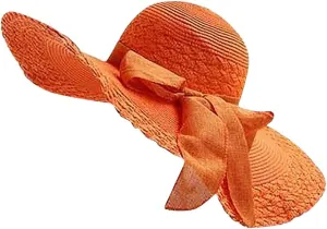 Straw Hats for Women Wide Brim Summer Straw Beach Hats UPF 50  Panama Travel Foldable Floppy Hat Sun Hat for Women