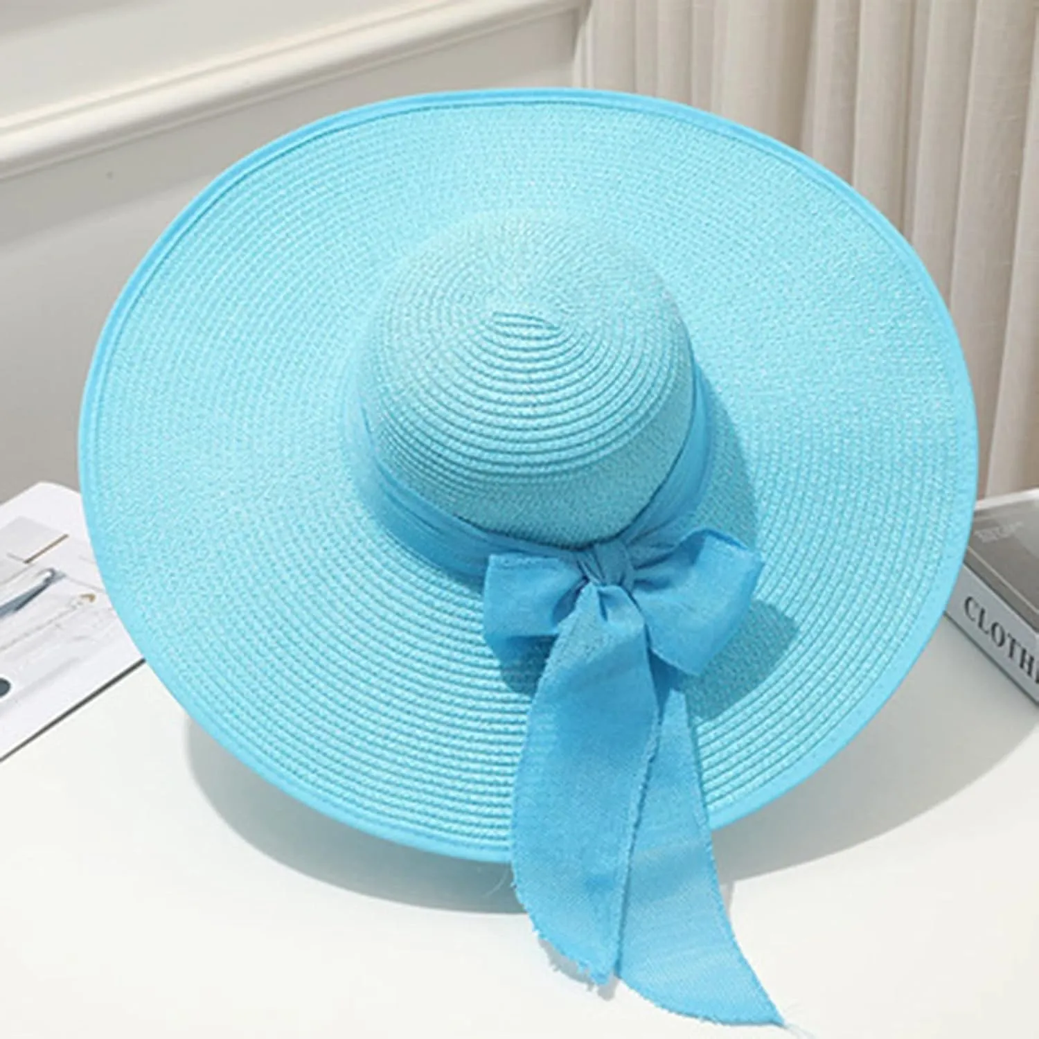 Sun Hat Womens Wide Brim Foldable Straw Hats Beach Sun Hats for Women Floppy Summer Hats UPF 50 