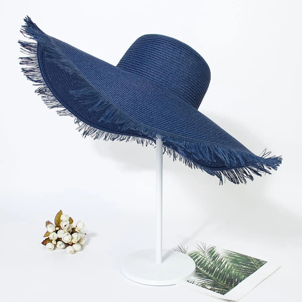 Sun Hats for Women 18.9'' Wide Brim Sun Protection Hats Floppy Straw Hats UV Protection Summer Hats Beach Hats