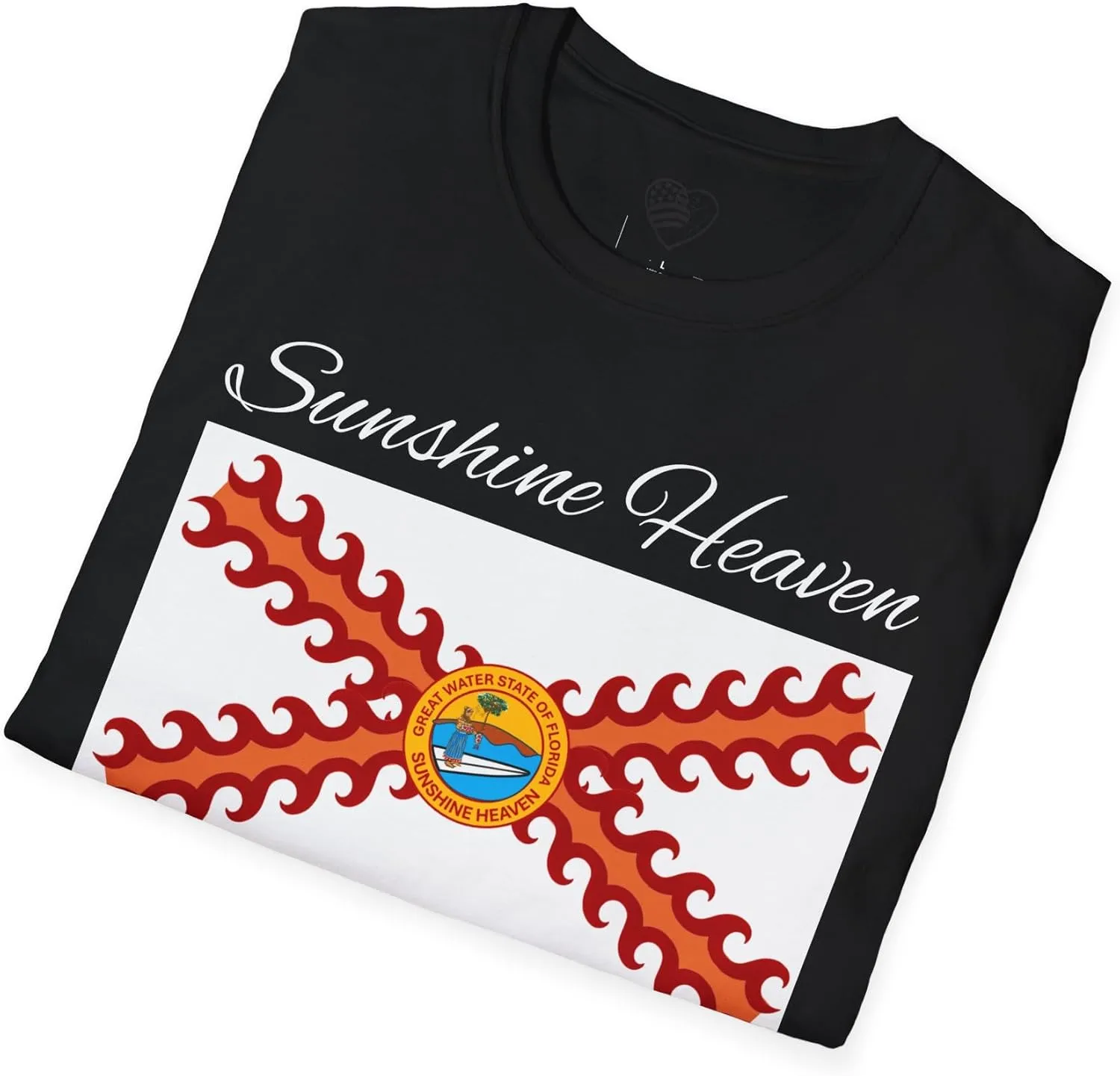 Sunshine Heaven Flag Unisex T-Shirt, Casual Summer Tee, Beachwear, Vacation Essentials
