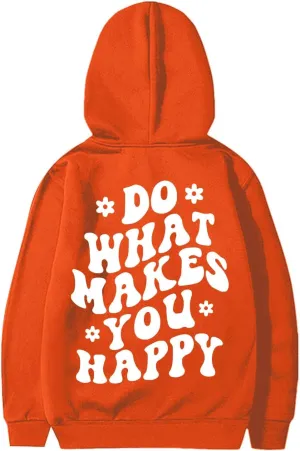Teen Girls' Letter Graphic Print Cute Hoodies Fleece Long Sleeve Pullover Hoodies Sweatshirt Kids Fall Clothes