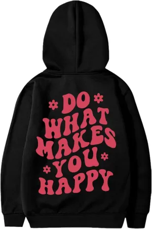 Teen Girls' Letter Graphic Print Cute Hoodies Fleece Long Sleeve Pullover Hoodies Sweatshirt Kids Fall Clothes