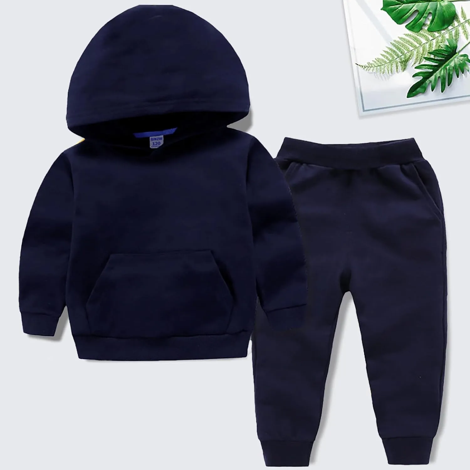 Toddler Baby Boy Fall Clothes Long Sleeve Hoodie Sweatshirt Top   Stretch Jogger Pants Outfit Infant Clothing Set