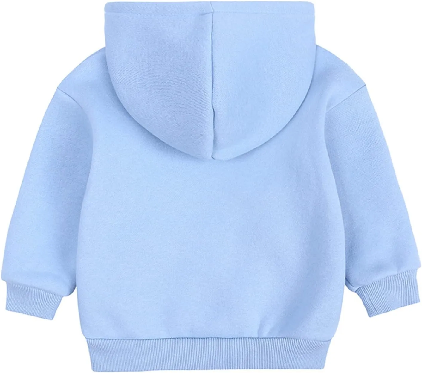 Toddler Boys Girls Pullover Sweatshirt Children Solid Plus Babies Hooded Top Coat Kids Tops Baby Sweatshirts