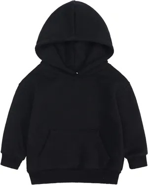 Toddler Boys Girls Pullover Sweatshirt Children Solid Plus Babies Hooded Top Coat Kids Tops Baby Sweatshirts