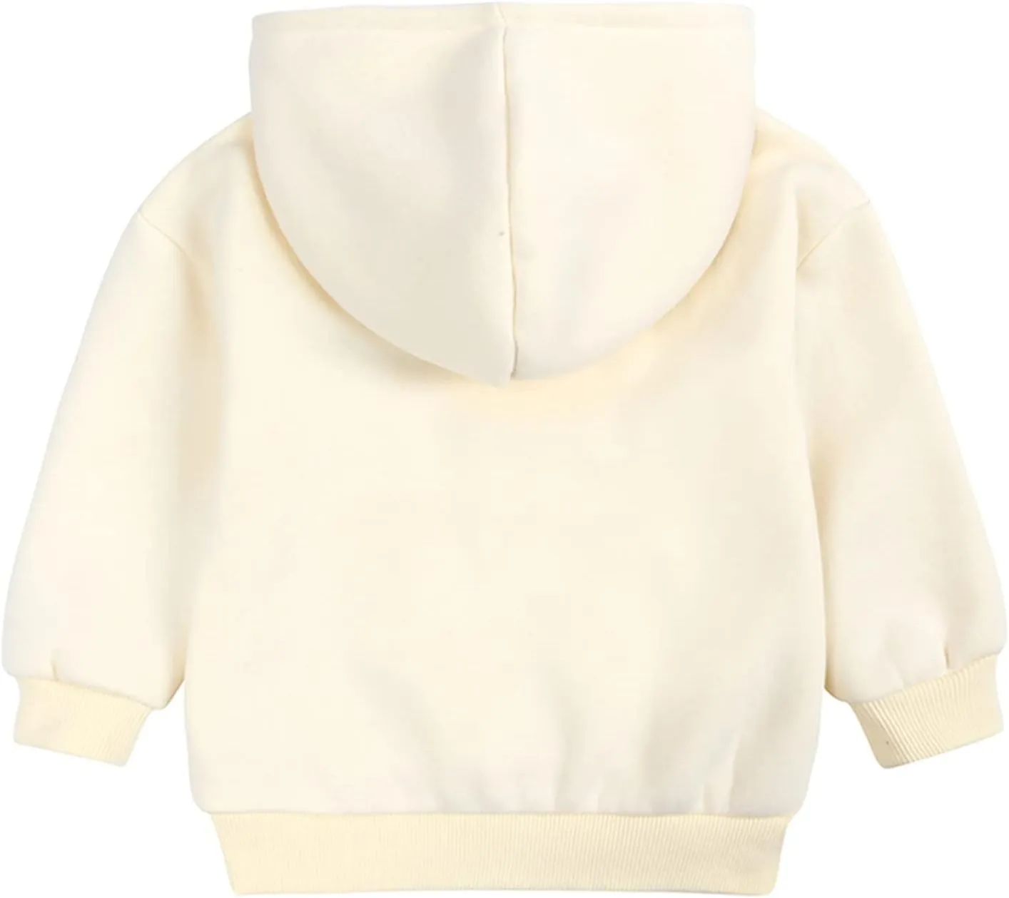 Toddler Boys Girls Pullover Sweatshirt Children Solid Plus Babies Hooded Top Coat Kids Tops Baby Sweatshirts
