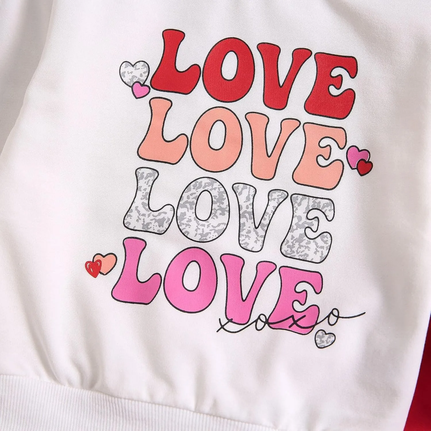 Toddler Boys Valentine's Day Spring Sports Long Sleeve Round Neck Pullover Toddler Clothes Lot Toddler Boys Cute Outfits