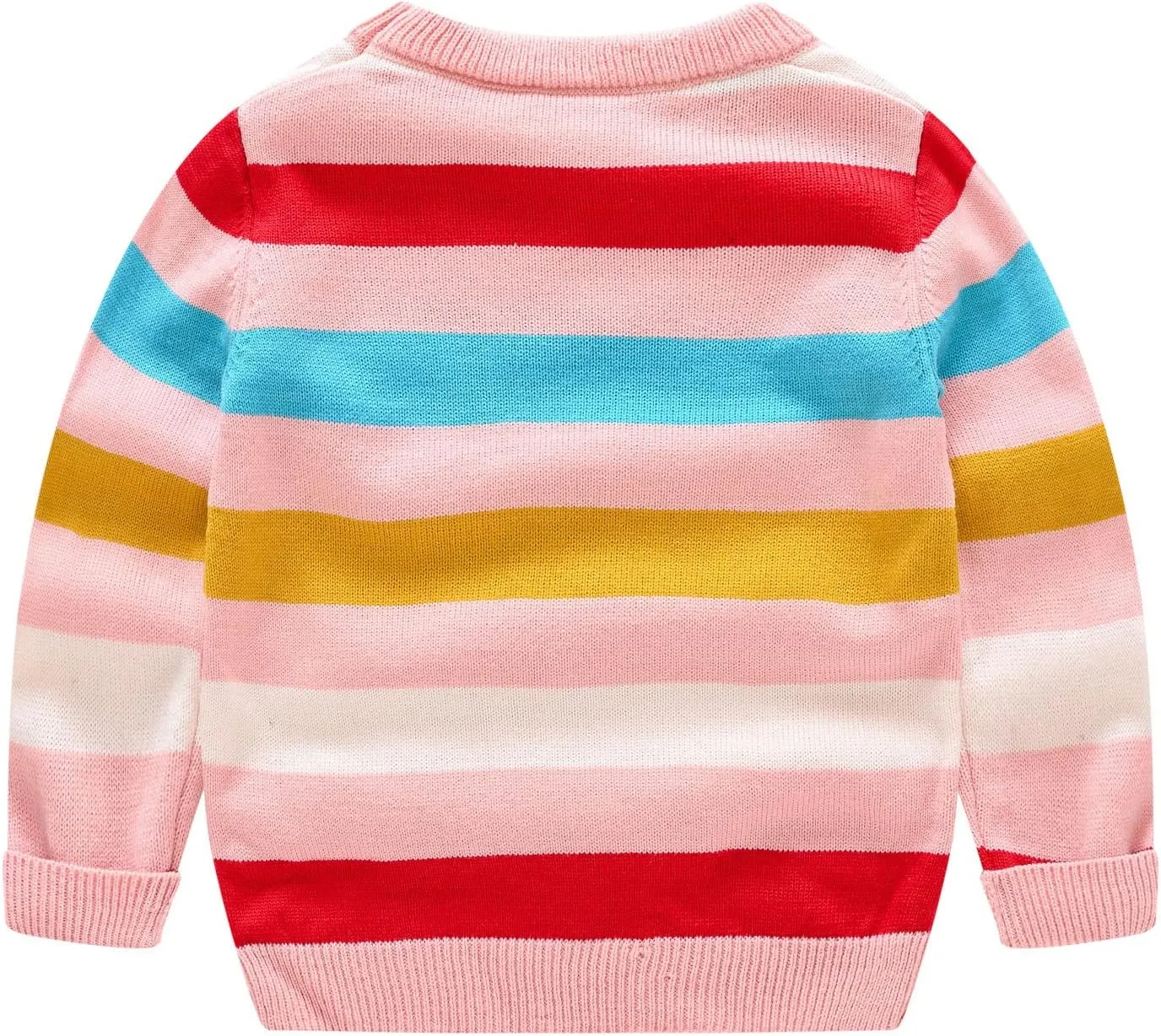 Toddler Evening Blouse Toddler Kids Girls Boys Sweater Casual Stripe Prints Knitted Long Sleeve Outwear Top Sweater