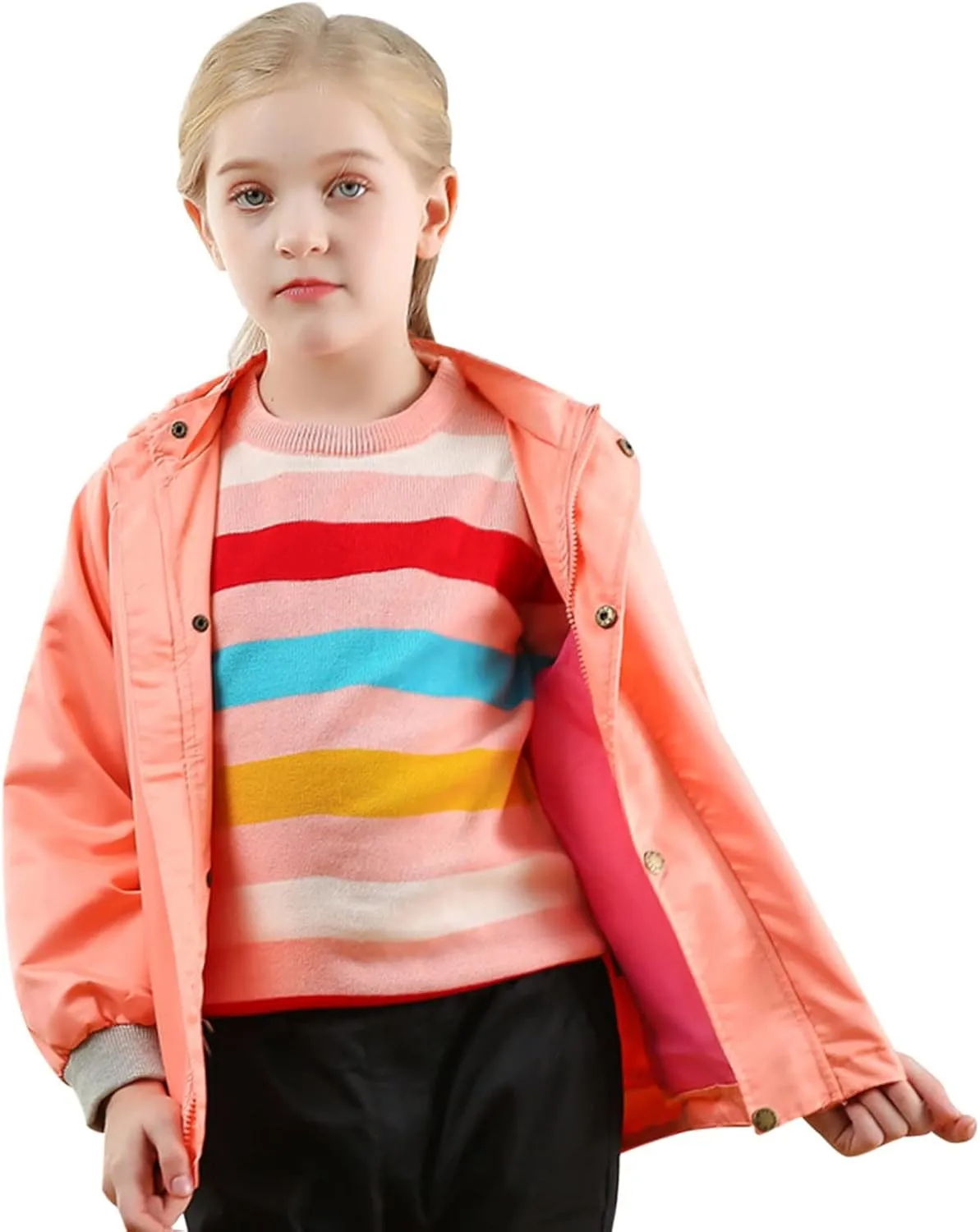 Toddler Evening Blouse Toddler Kids Girls Boys Sweater Casual Stripe Prints Knitted Long Sleeve Outwear Top Sweater