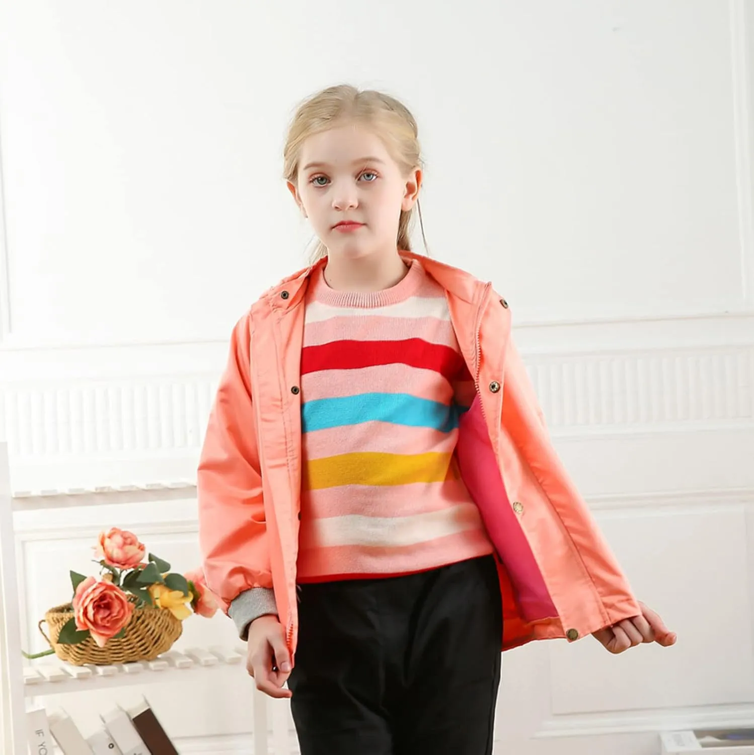 Toddler Evening Blouse Toddler Kids Girls Boys Sweater Casual Stripe Prints Knitted Long Sleeve Outwear Top Sweater