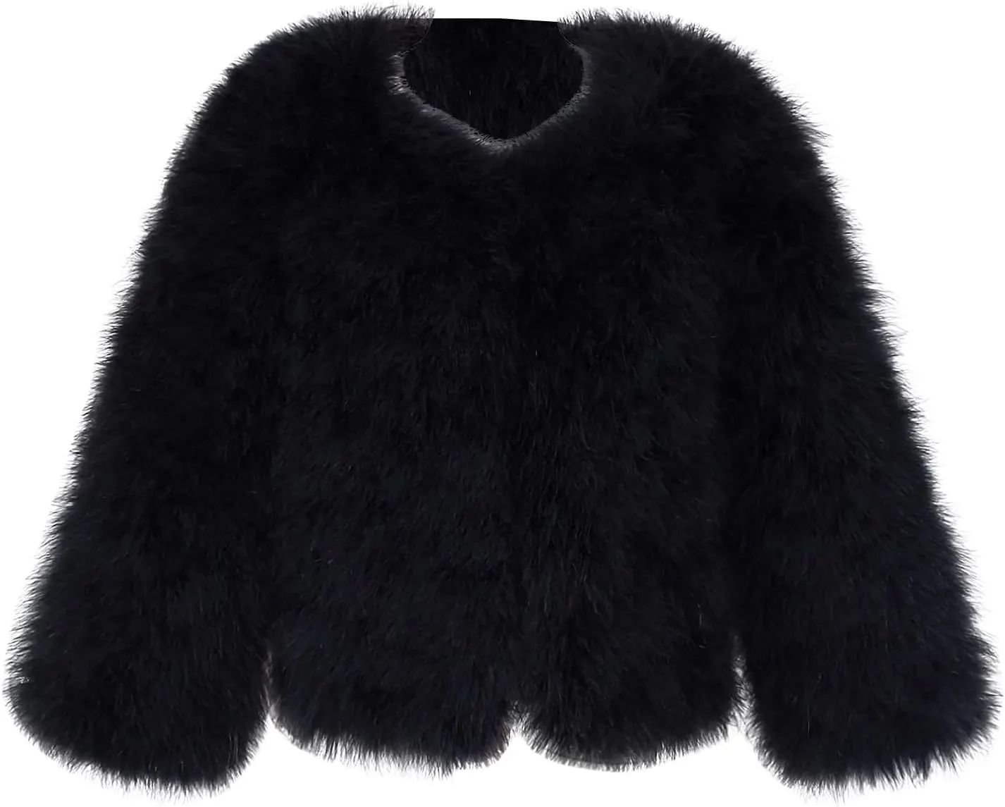 Toddler Girls Faux Fu Jacket Open Front Fu Cardigan Trendy Shaggy Jacket Kids Girls Furry Coat Thicken Winter 4t