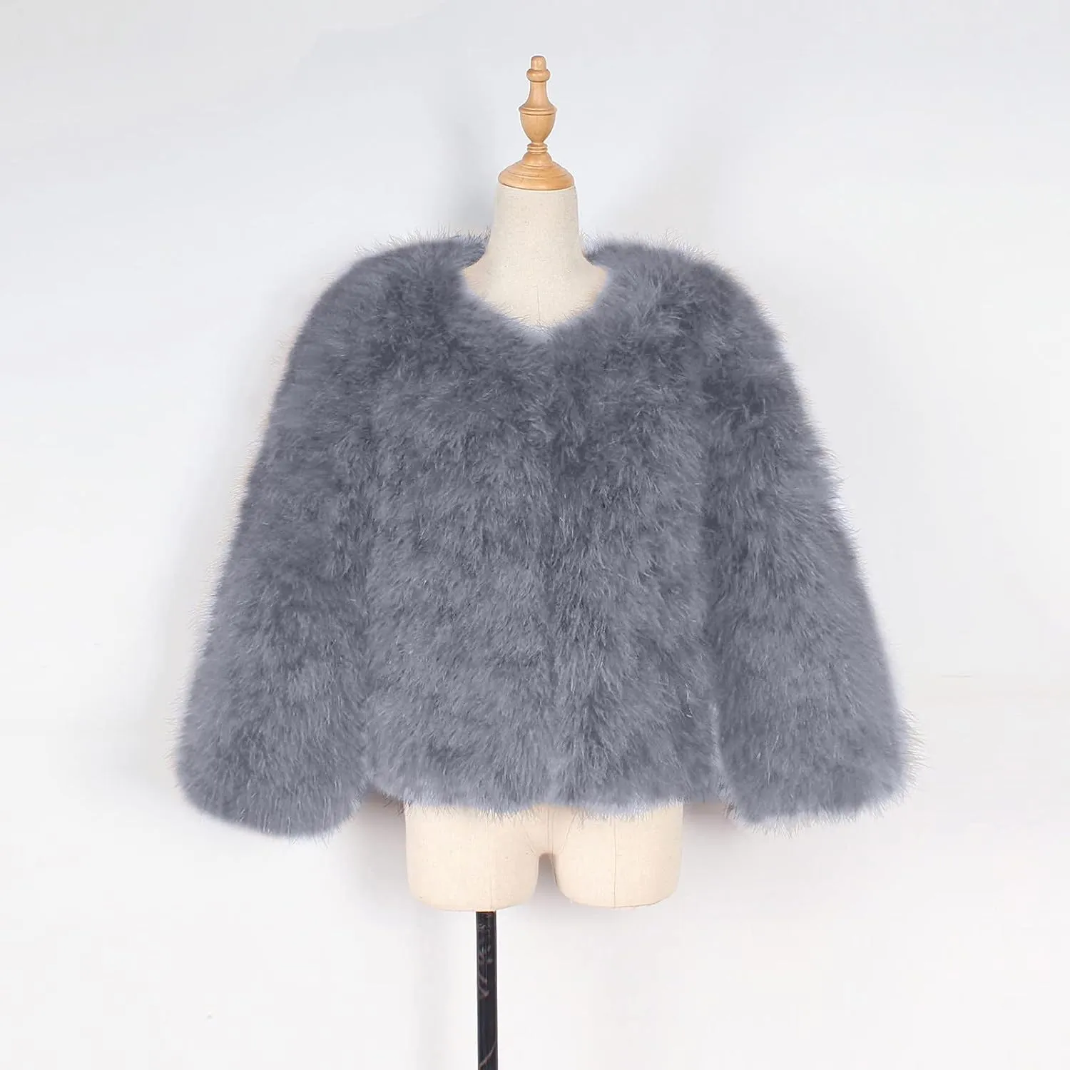 Toddler Girls Faux Fu Jacket Open Front Fu Cardigan Trendy Shaggy Jacket Kids Girls Furry Coat Thicken Winter 4t