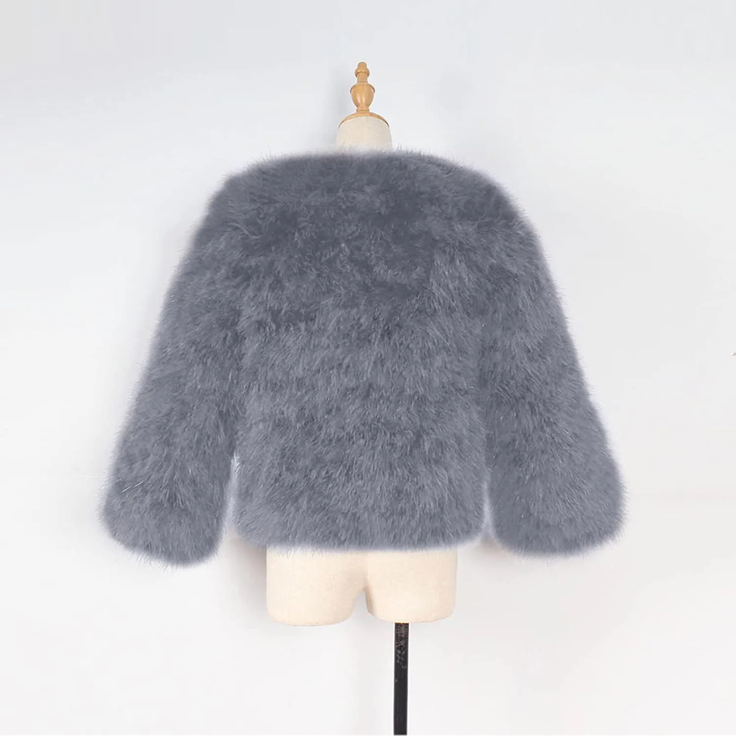 Toddler Girls Faux Fu Jacket Open Front Fu Cardigan Trendy Shaggy Jacket Kids Girls Furry Coat Thicken Winter 4t