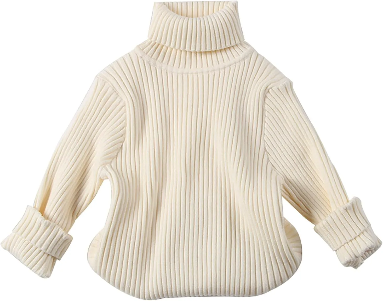 Toddler Girls Turtleneck Long Sleeve Chunky Knit Loose Oversized Sweater Pullover Jumper Tops Fall Winter Clothes