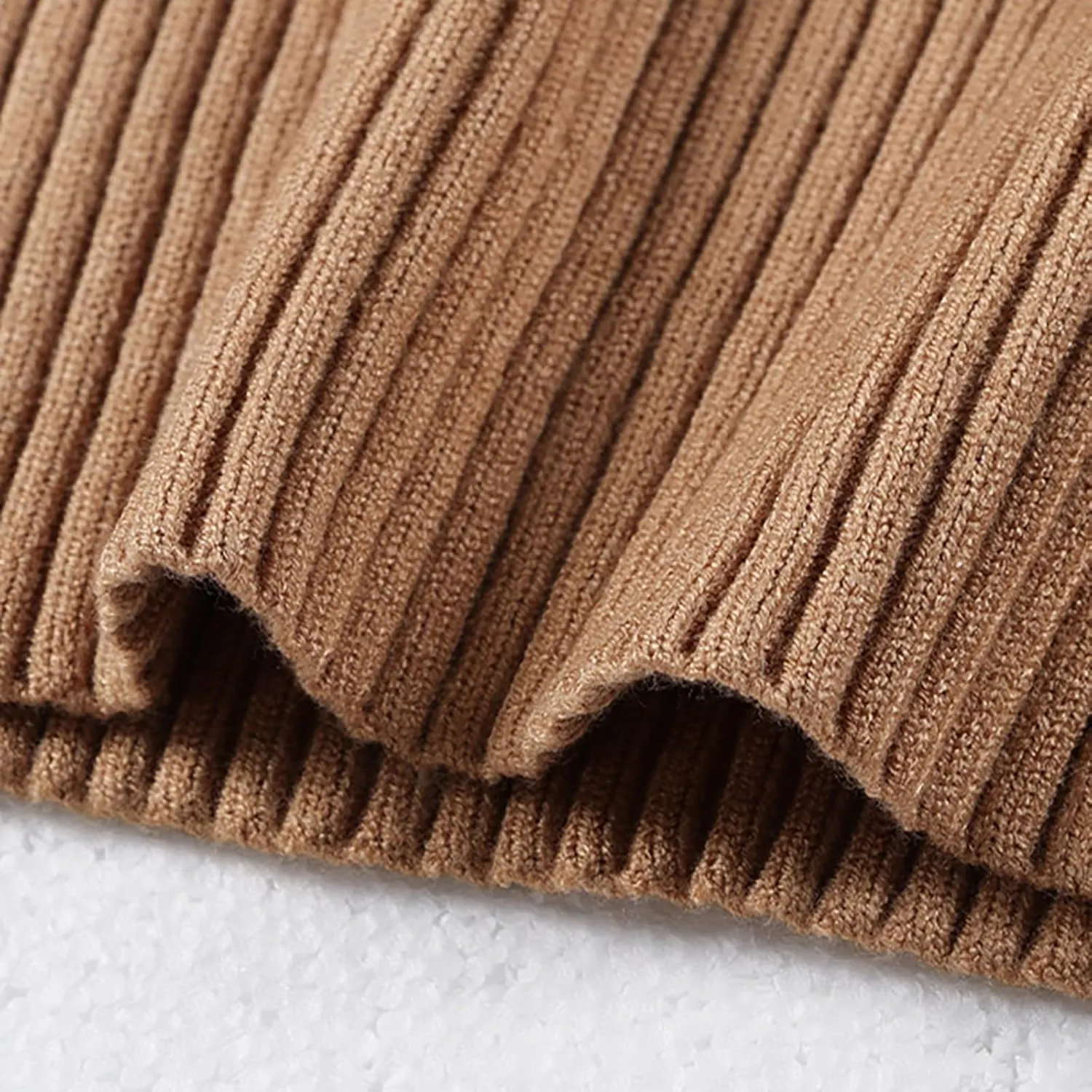 Toddler Girls Turtleneck Long Sleeve Chunky Knit Loose Oversized Sweater Pullover Jumper Tops Fall Winter Clothes