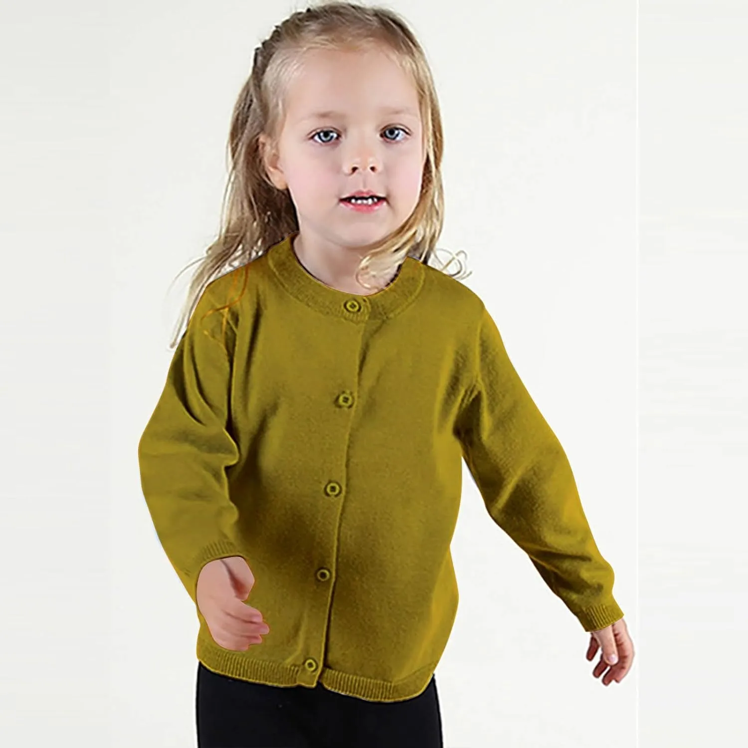 Toddler Kid Boys Girls Clothes Knitted Colorful Solid Sweater Cardigan Coat Tops Clothes for Girl 4t