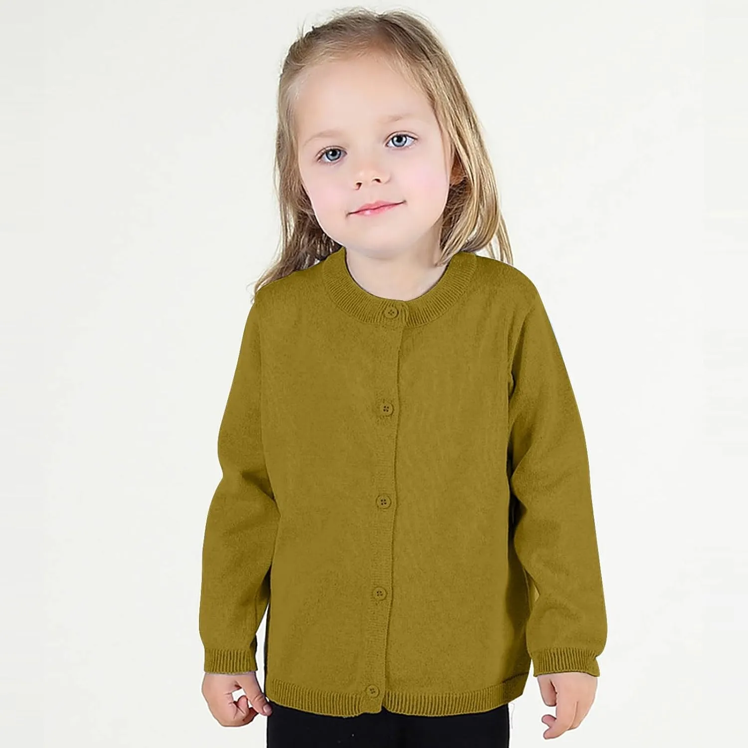 Toddler Kid Boys Girls Clothes Knitted Colorful Solid Sweater Cardigan Coat Tops Clothes for Girl 4t