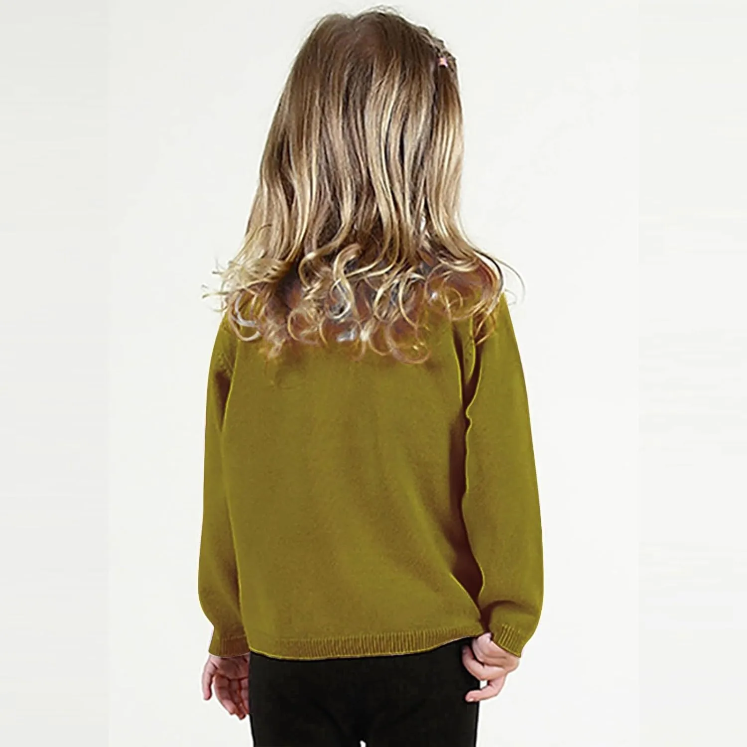 Toddler Kid Boys Girls Clothes Knitted Colorful Solid Sweater Cardigan Coat Tops Clothes for Girl 4t