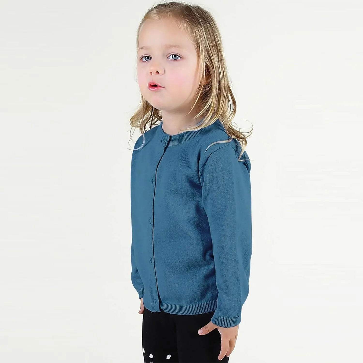 Toddler Kid Boys Girls Clothes Knitted Colorful Solid Sweater Cardigan Coat Tops Clothes for Girl 4t