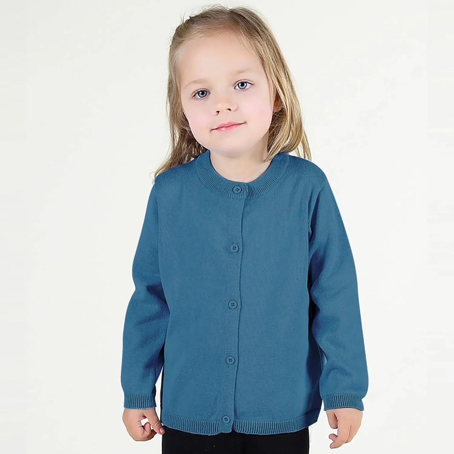 Toddler Kid Boys Girls Clothes Knitted Colorful Solid Sweater Cardigan Coat Tops Clothes for Girl 4t